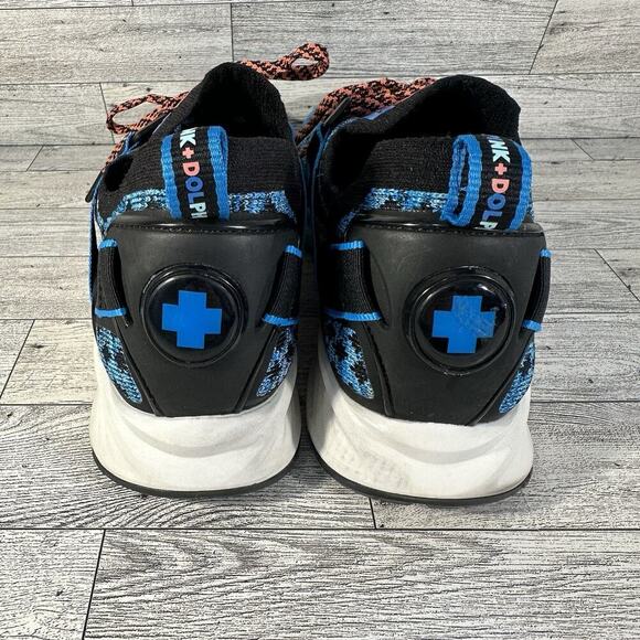 PUMA Men's 9 Ignite Evoknit Lo Sneakers Breathable Pink Dolphin EverTrack Blue - Picture 3 of 16